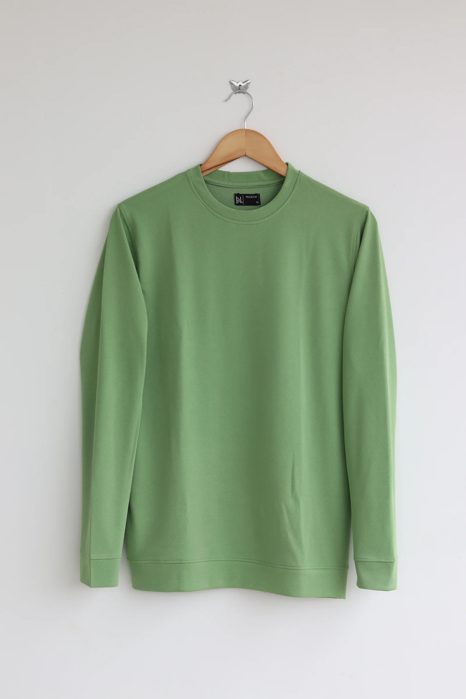 Plain Full Hand T-Shirt Lycra (Pista green)